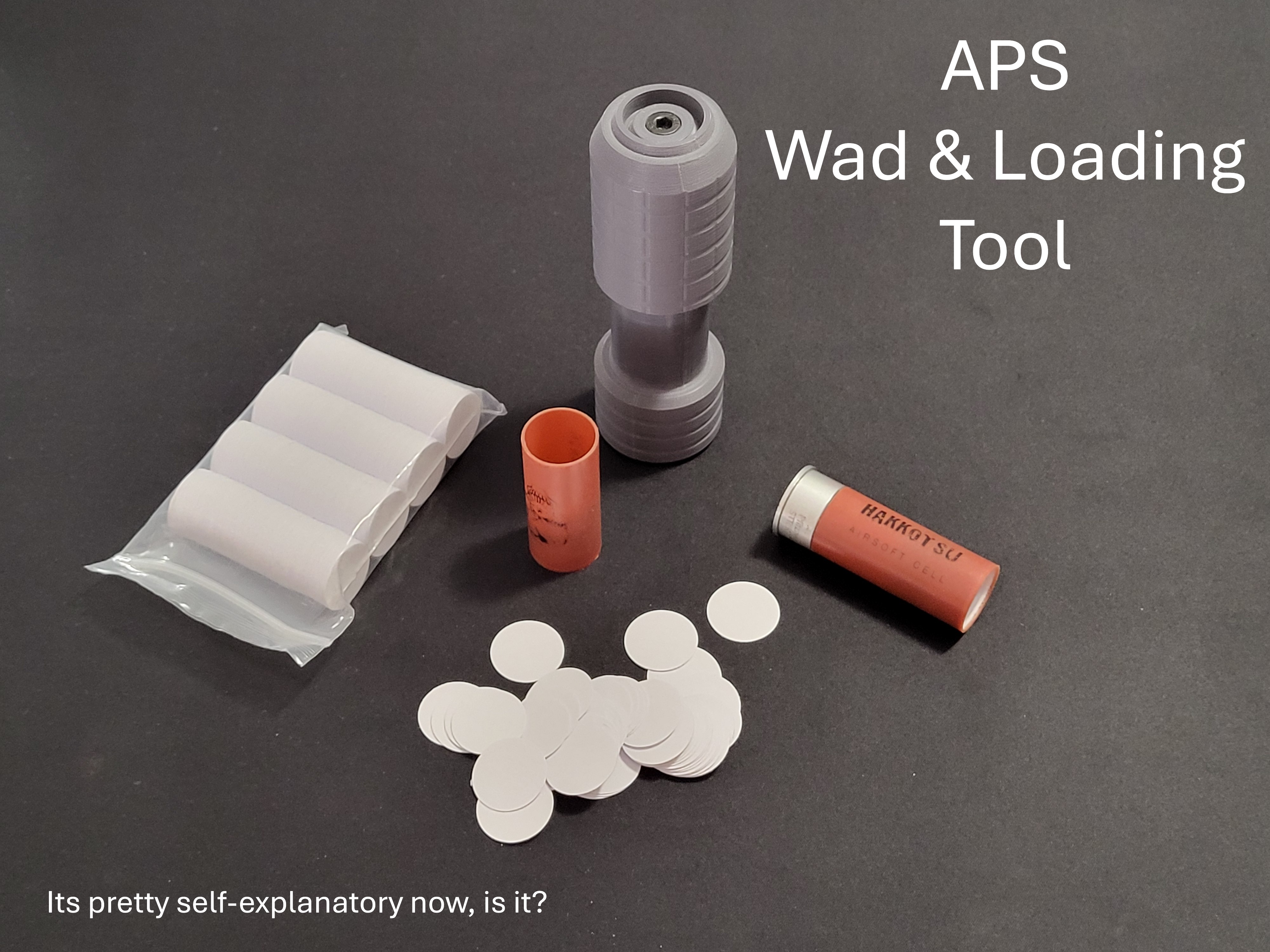 APS - Airsoft Wad Seater & Loading Tool - Organizer System - Free Download