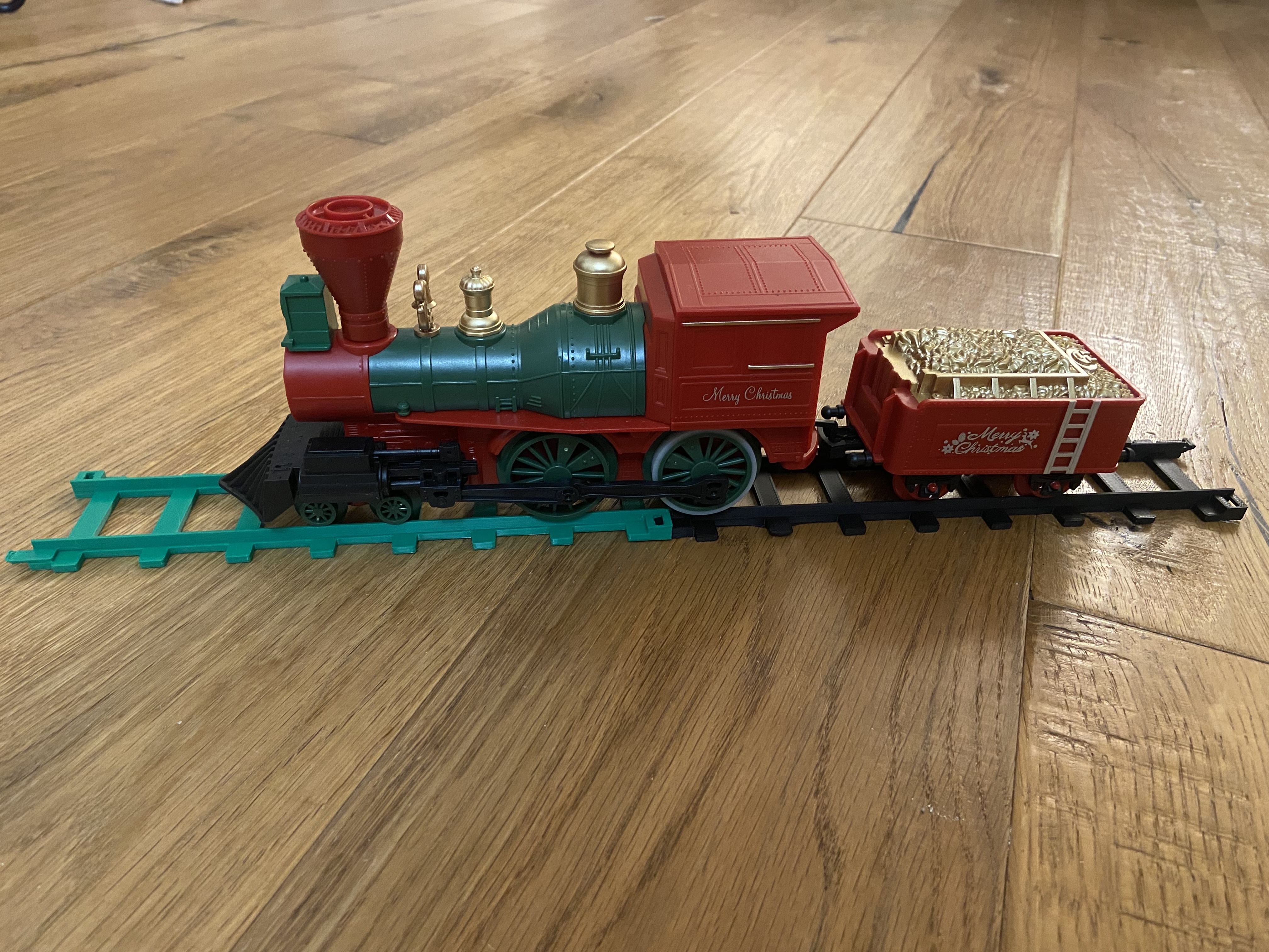 Christmas train track ACTION