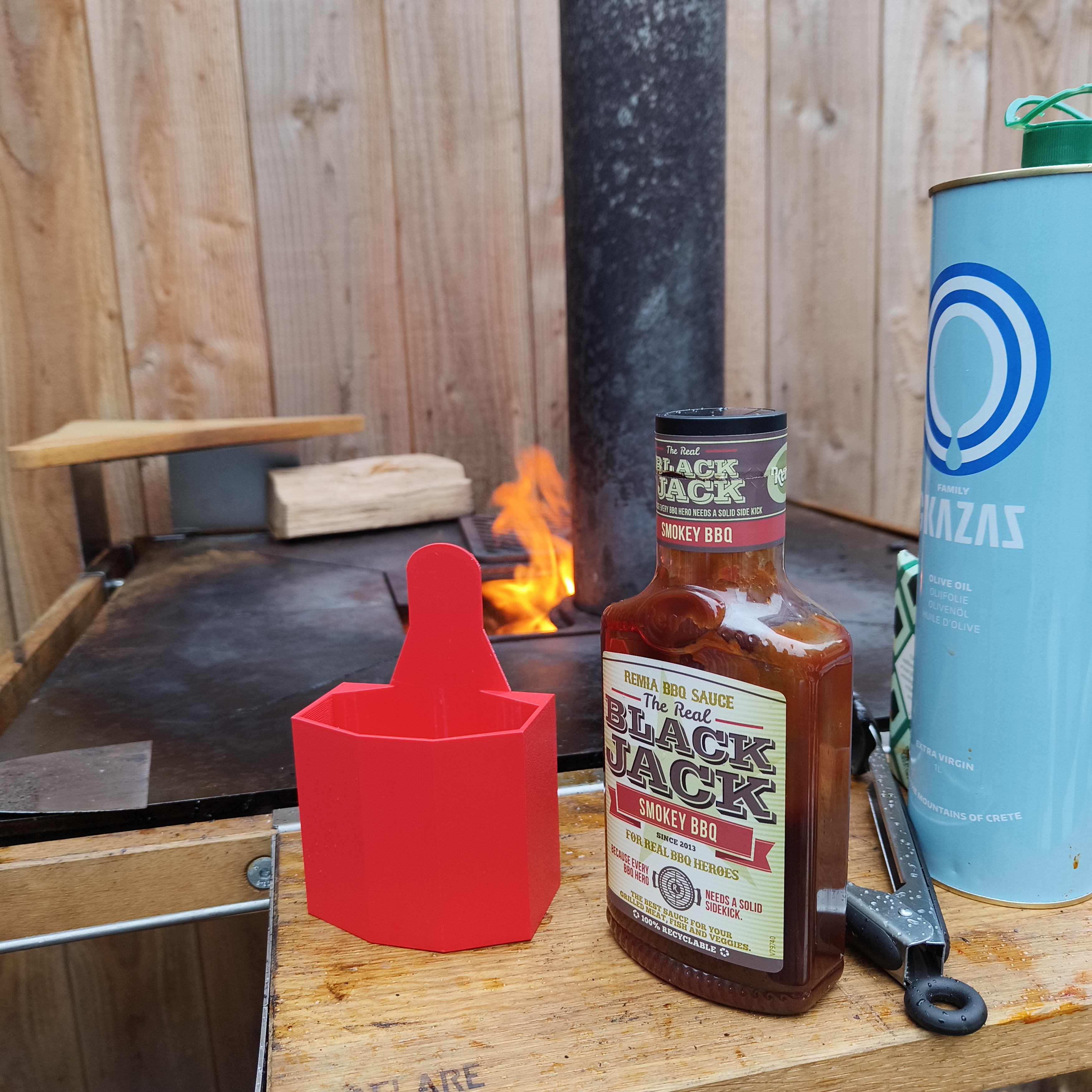 black jack BBQ sauce belt holder