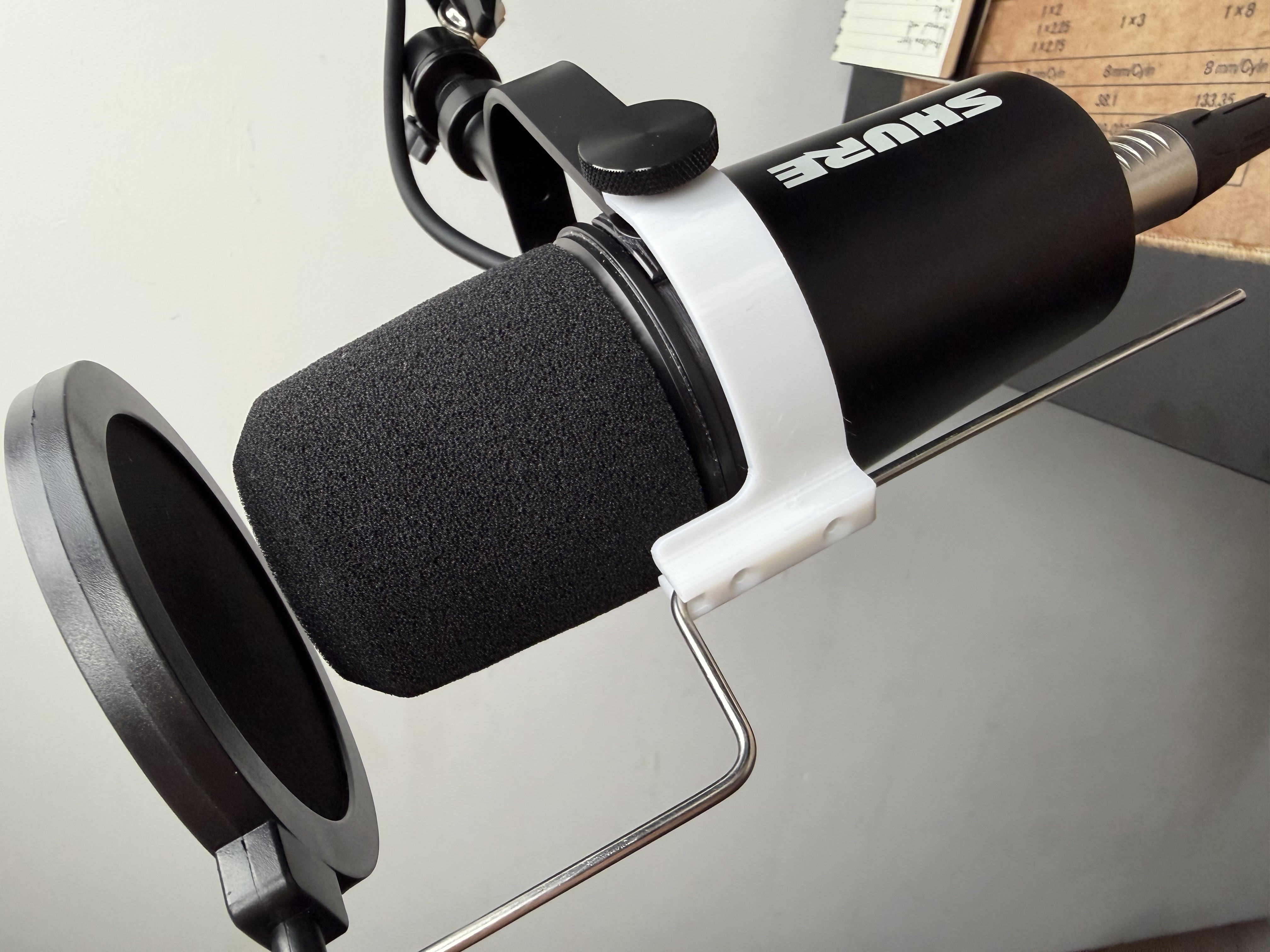 Shure MV7X pop filter holder