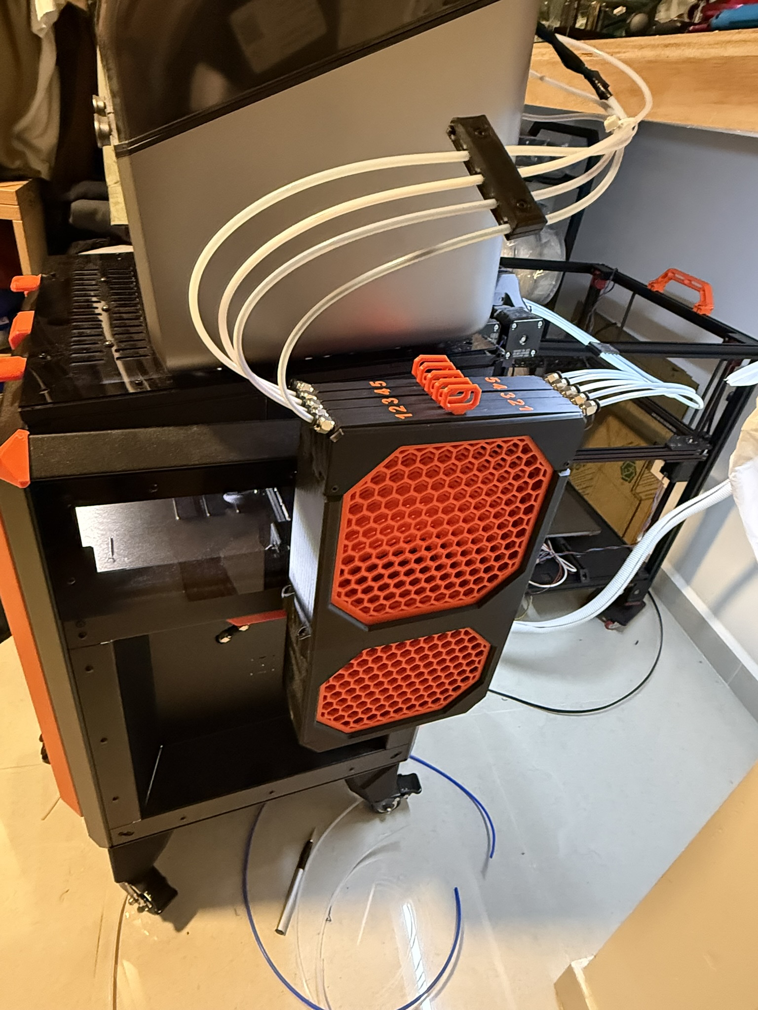 Prusa Core One/+ MMU3 Buffer Vertical Remix
