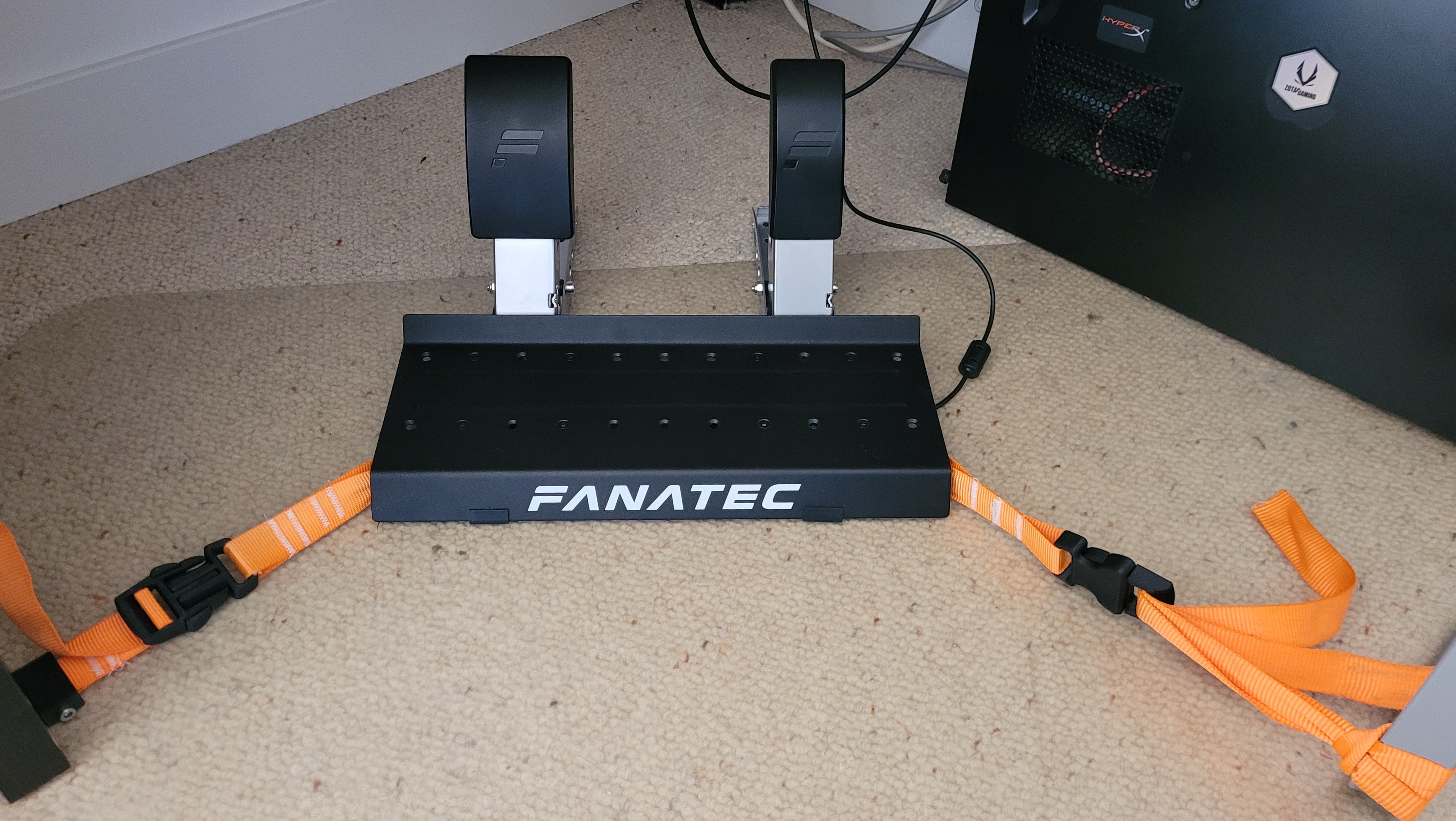 Fanatec CSL pedal desk strap fix