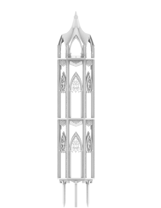Gothic flower tower
