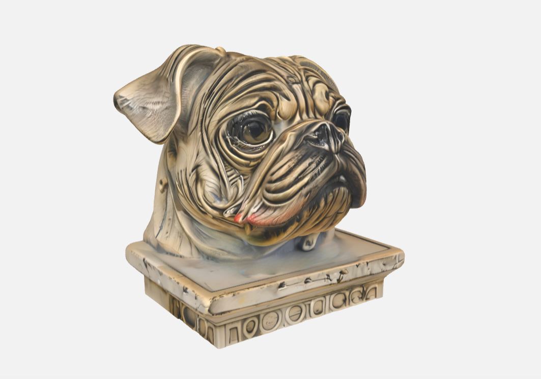 Old Pal Dog - Mops Statue