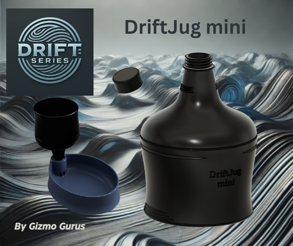 DriftJug Mini – The Rigid, Reusable Bottle for Self-Watering Pet Bowls & More