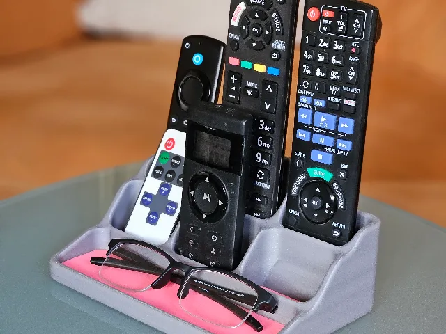 Remote Control and Glasses Holder