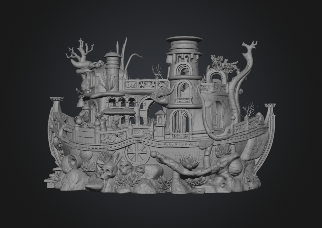 Aquarium Piratenschiff Deko