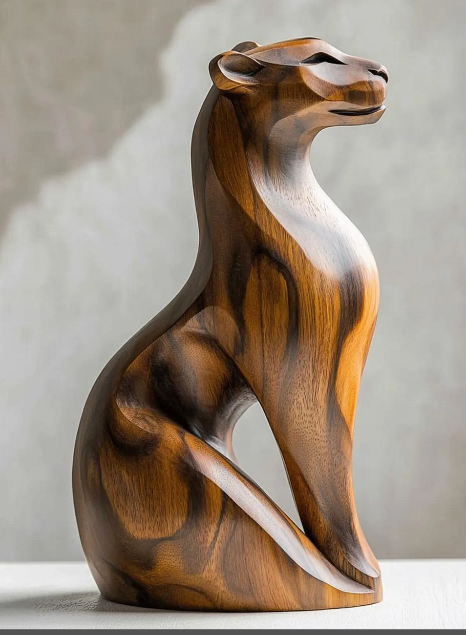 Panther-Skulptur