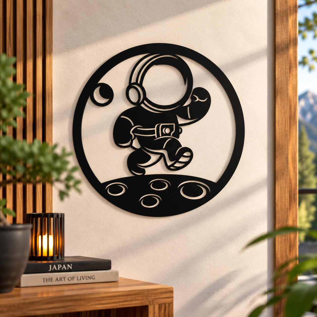 WallArt - Man on the Moon