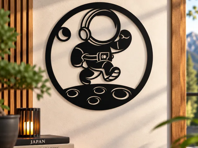 WallArt - Man on the Moon