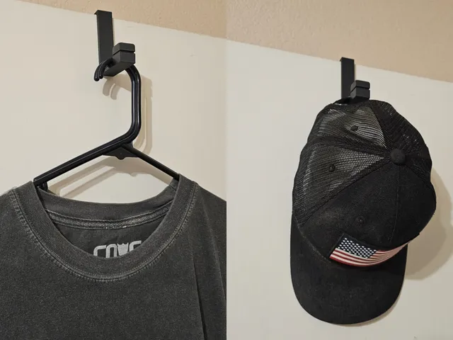 Door hat and clothing hanger