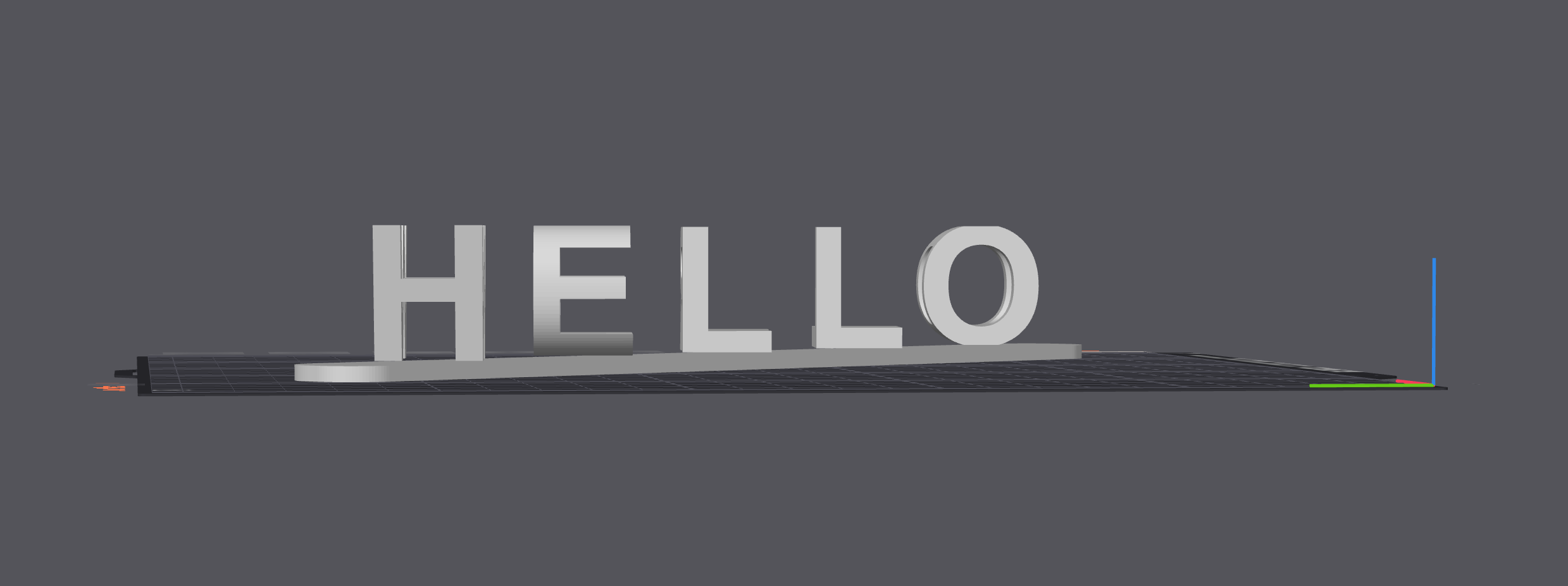 3D Hello World Desk Sign 3D model
