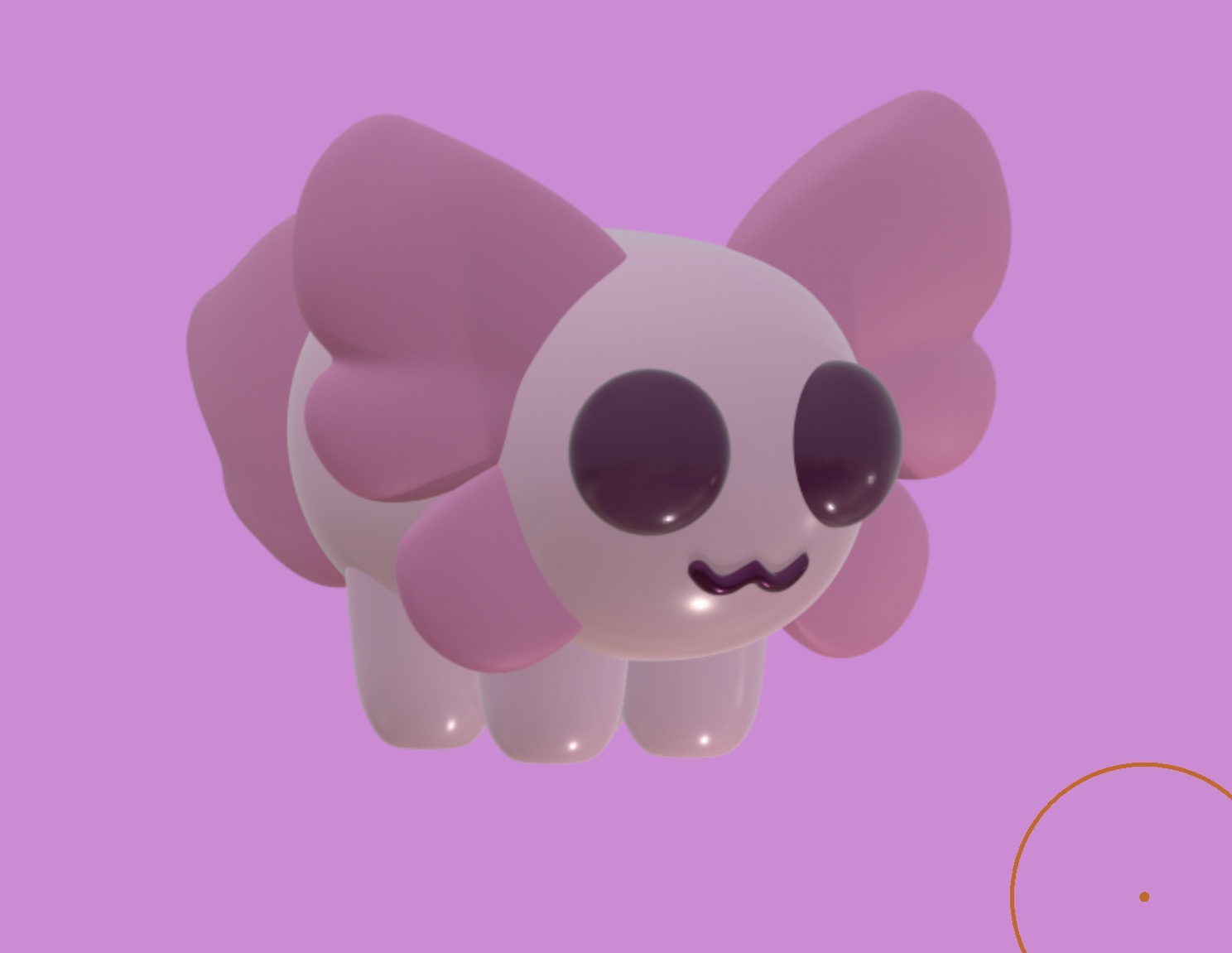 Cute small axolotl