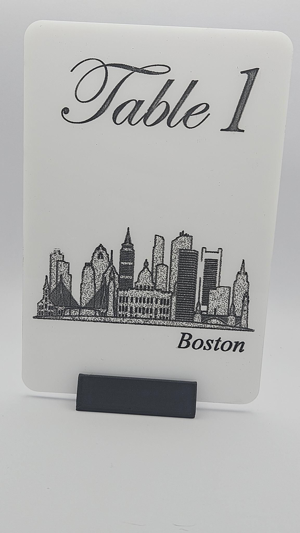 Miniatura 2 do modelo 3D Table Number Stand