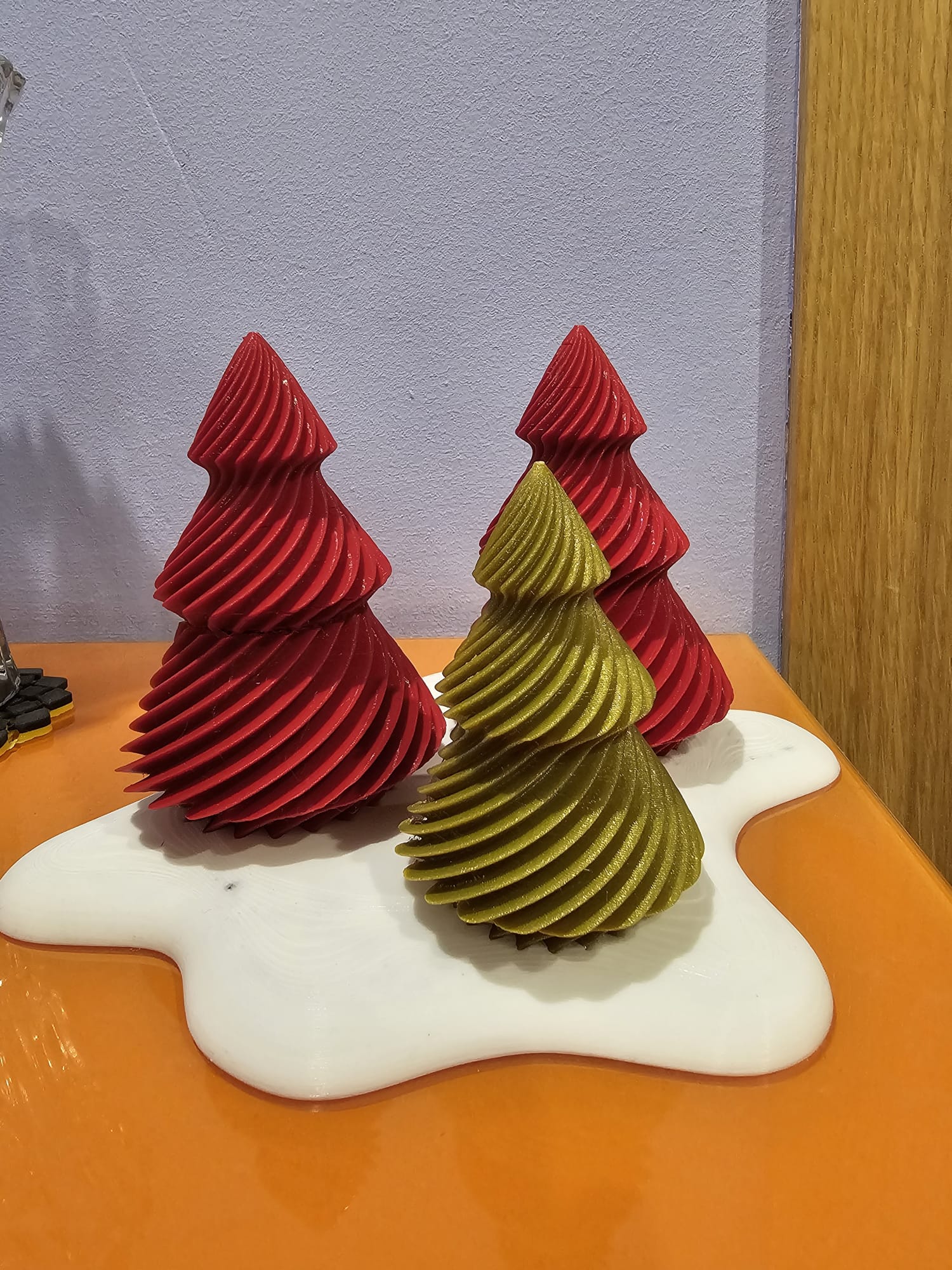 Christmas tree snowed