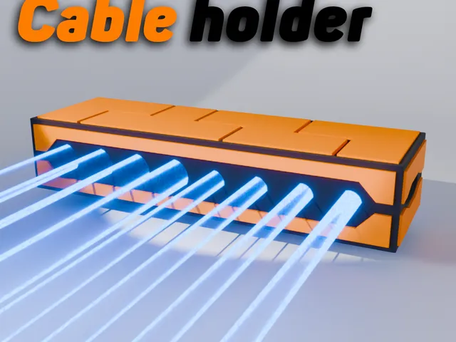 Cable holder with geometric design