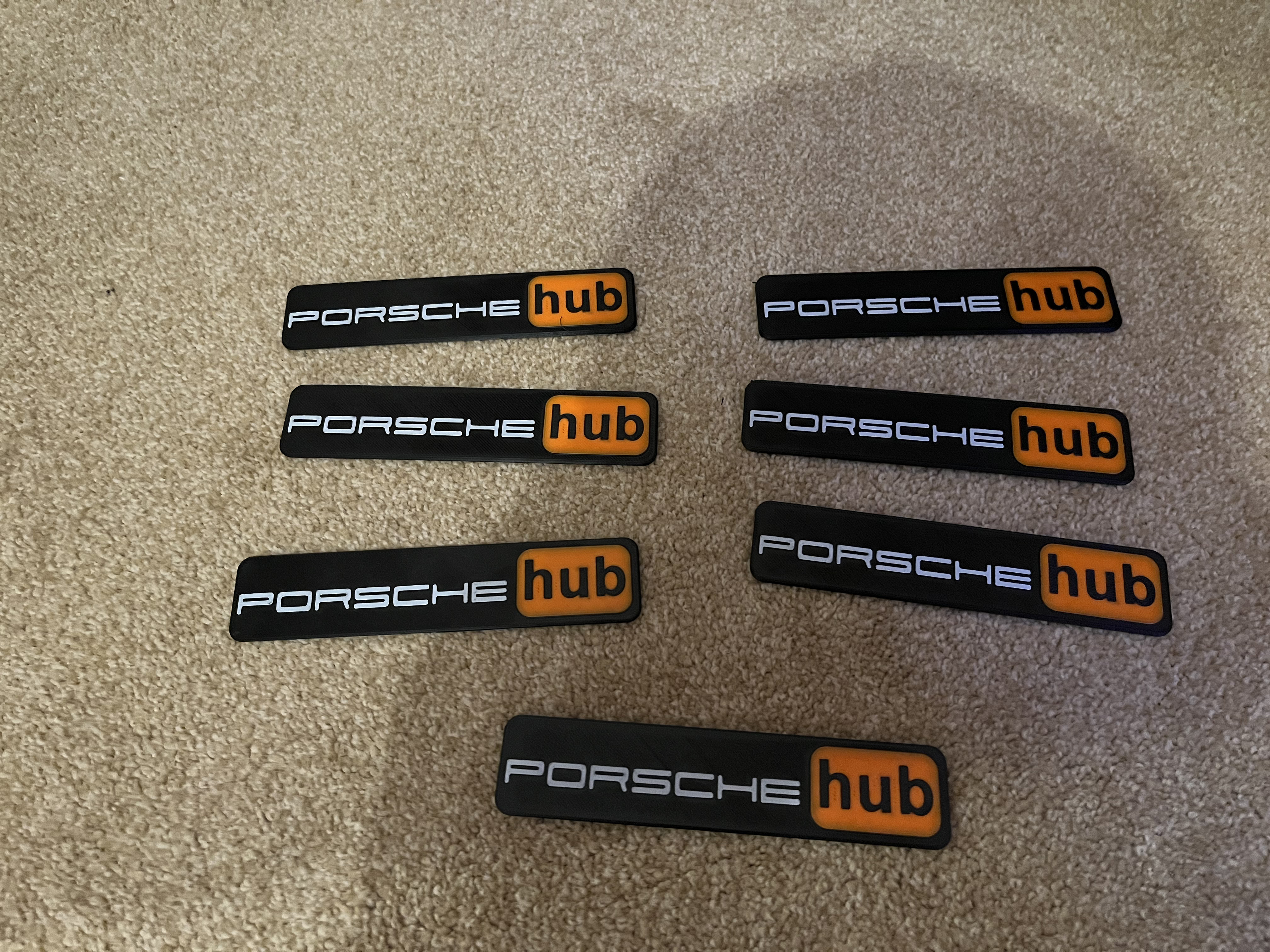 Porsche Hub Decal