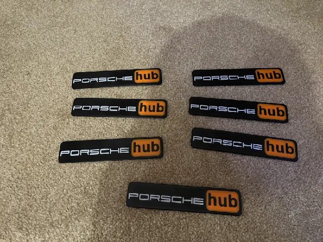 Porsche Hub Decal