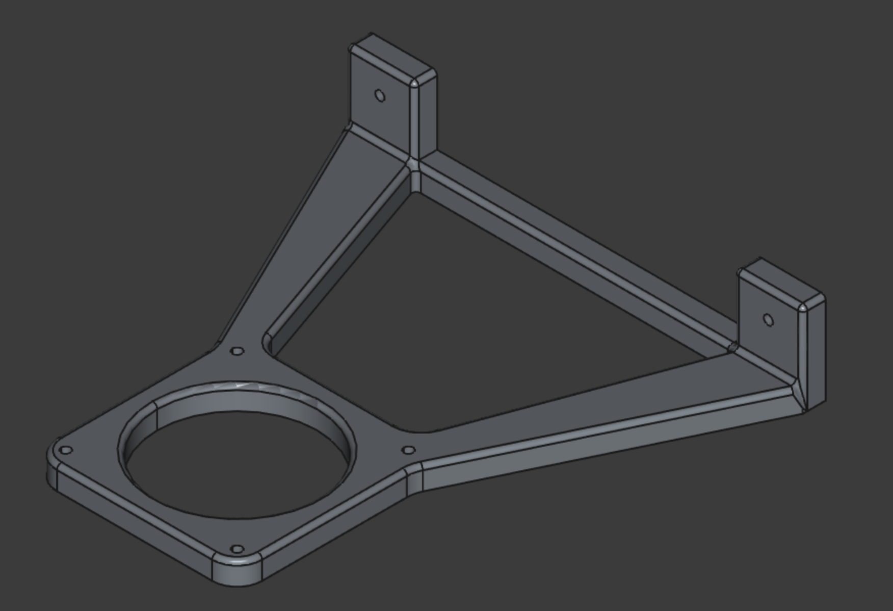 Minimalist VESA 75mm mount for portable monitor