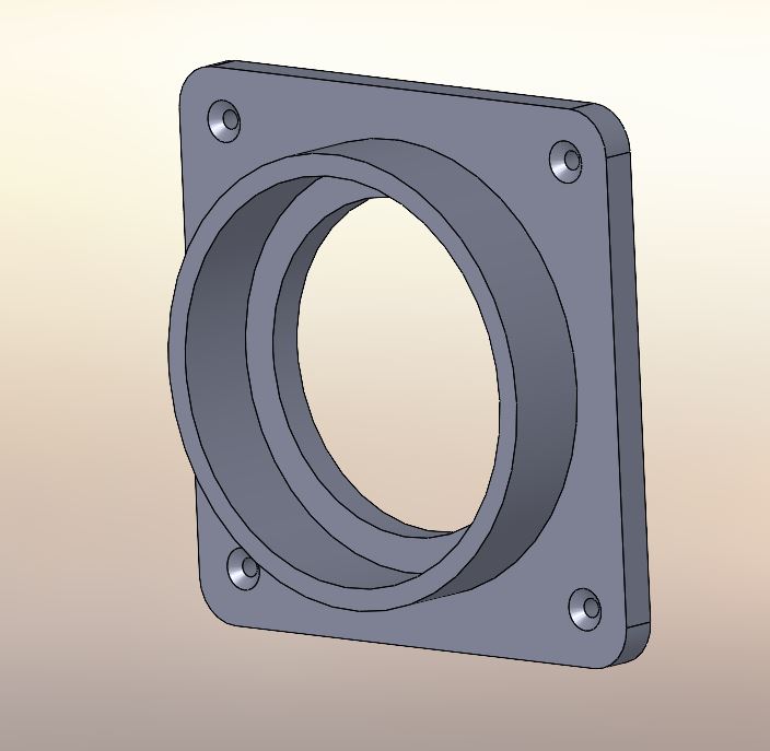 PVC to Drywall Indoor Wall Transition Fitting / Bracket
