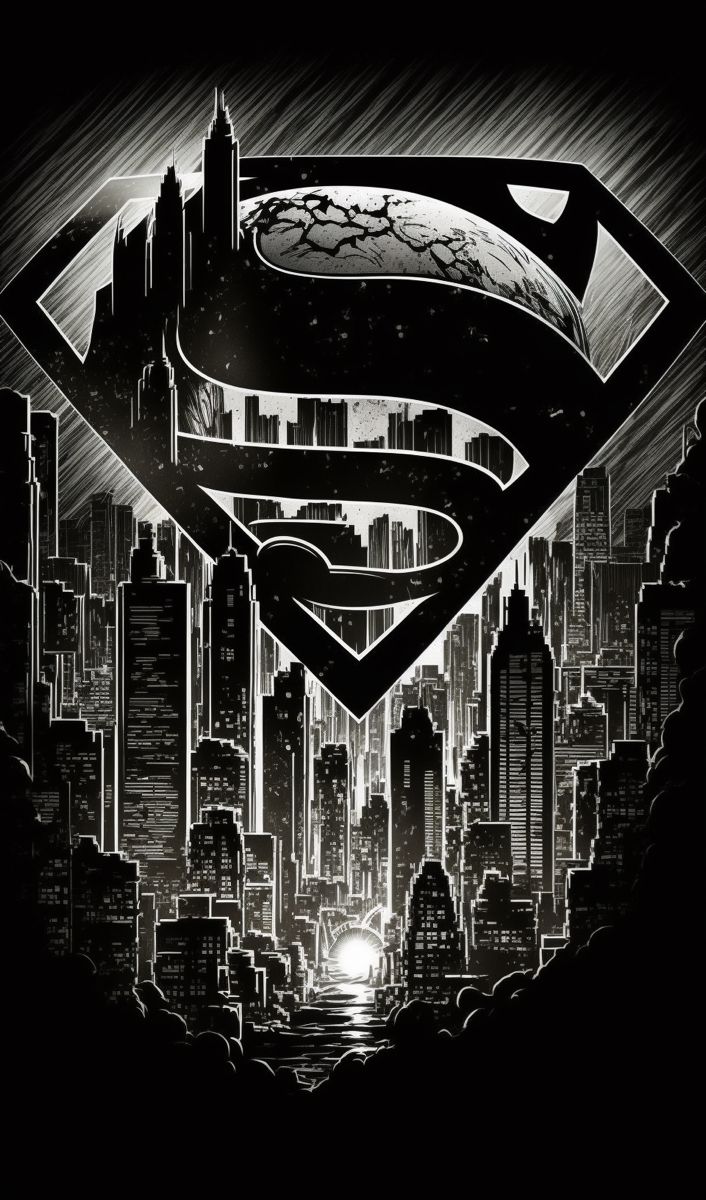 Superman Metropolis HueForge