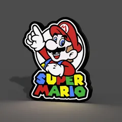 Super Mario Lightbox LED Lamp Remastered
