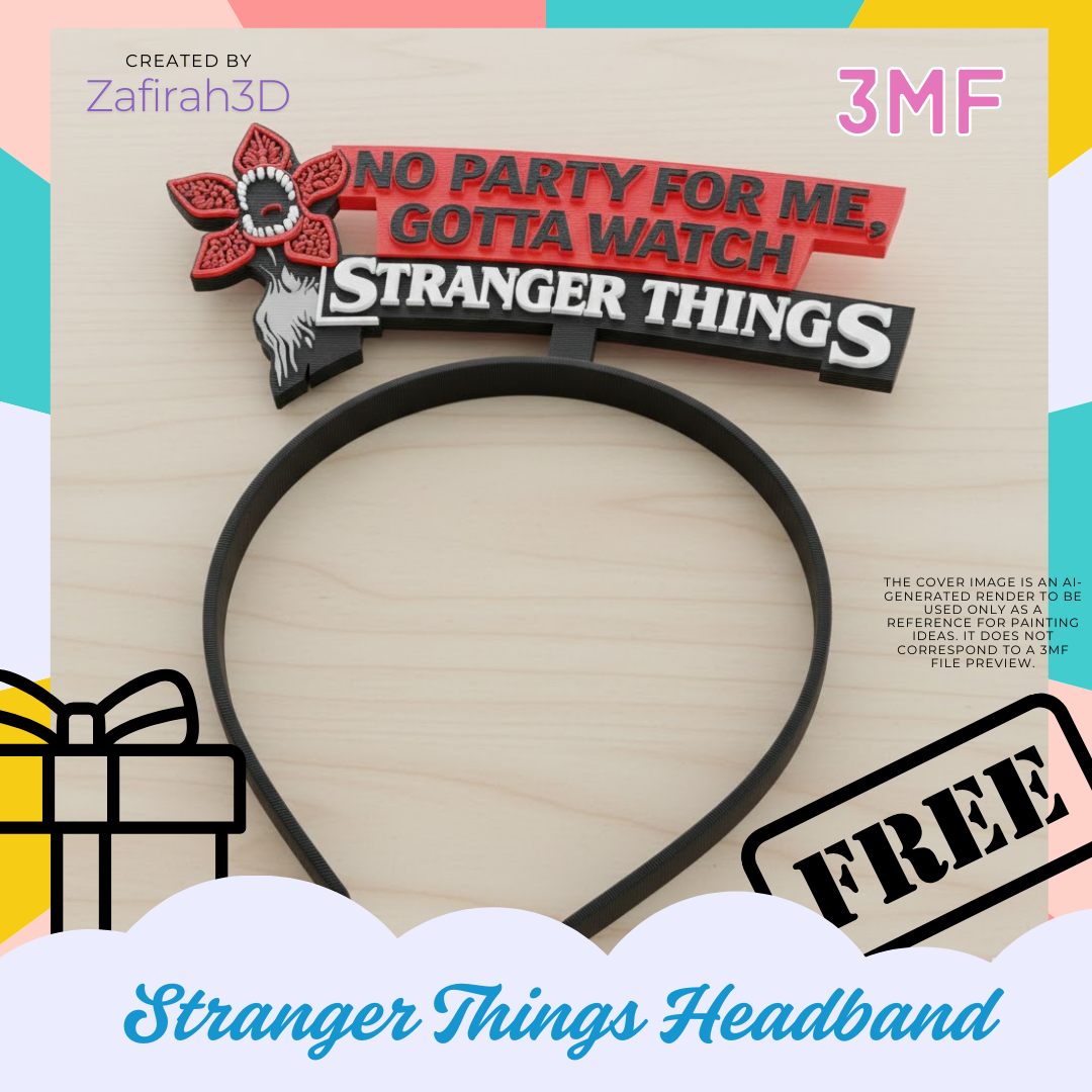 Stranger Things Happy New Year HeadBand for free