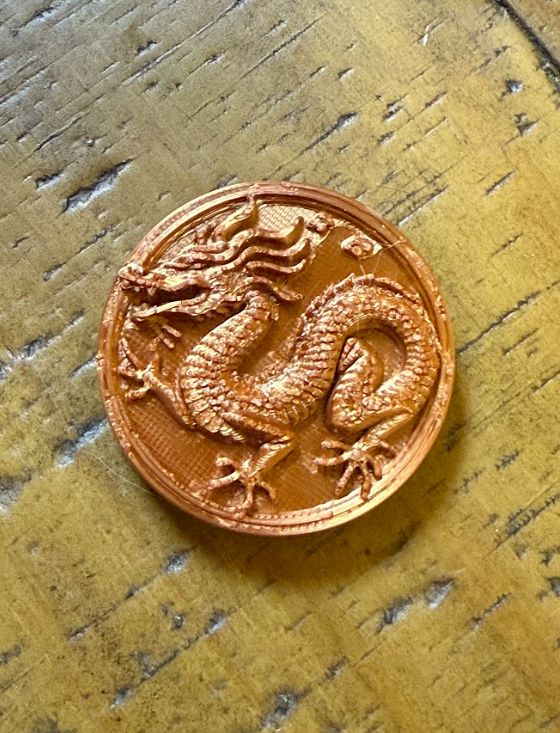 Double sided Dragon Coin
