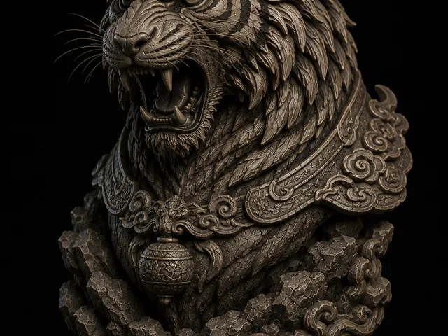 Busto Tigre Oriental – Modelo 3D Printable STL