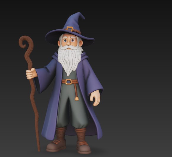 wizard with staff — miniatura 4