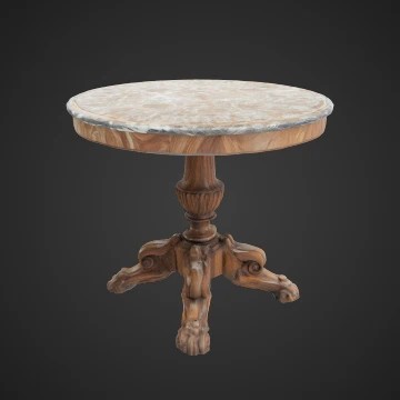 antique marble top table - model
