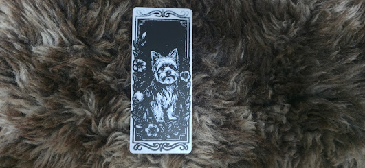 Yorkshire Terrier Floral Frame Bookmark