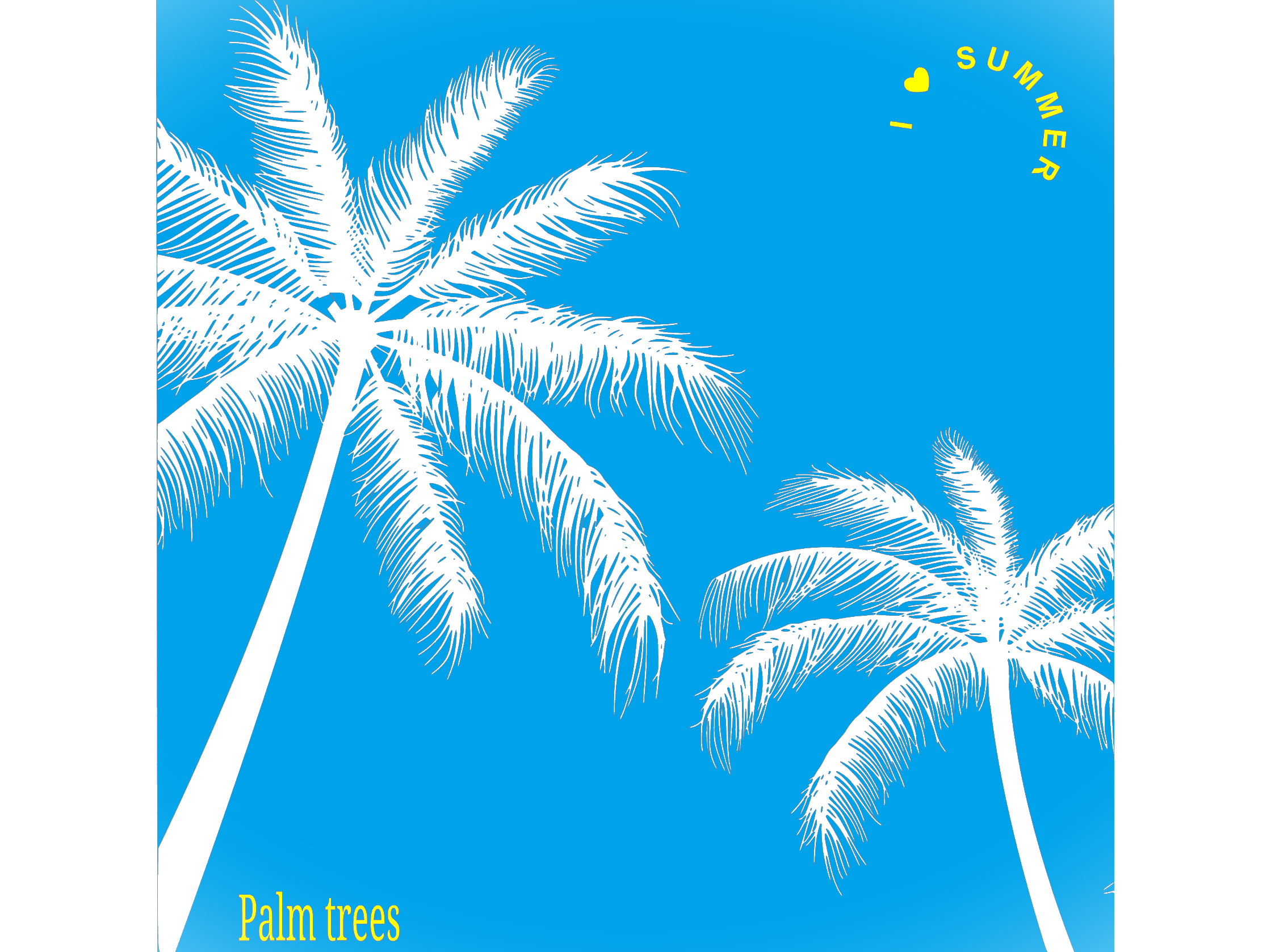 Summer Palms – Wall Plate