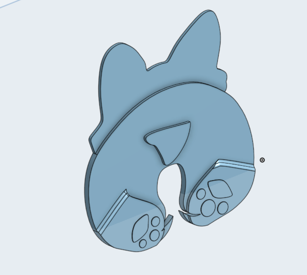 Corgi but bread clip