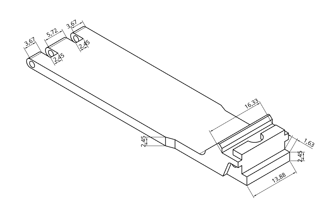 Armitron Compatible TPU Watch Band 3D model