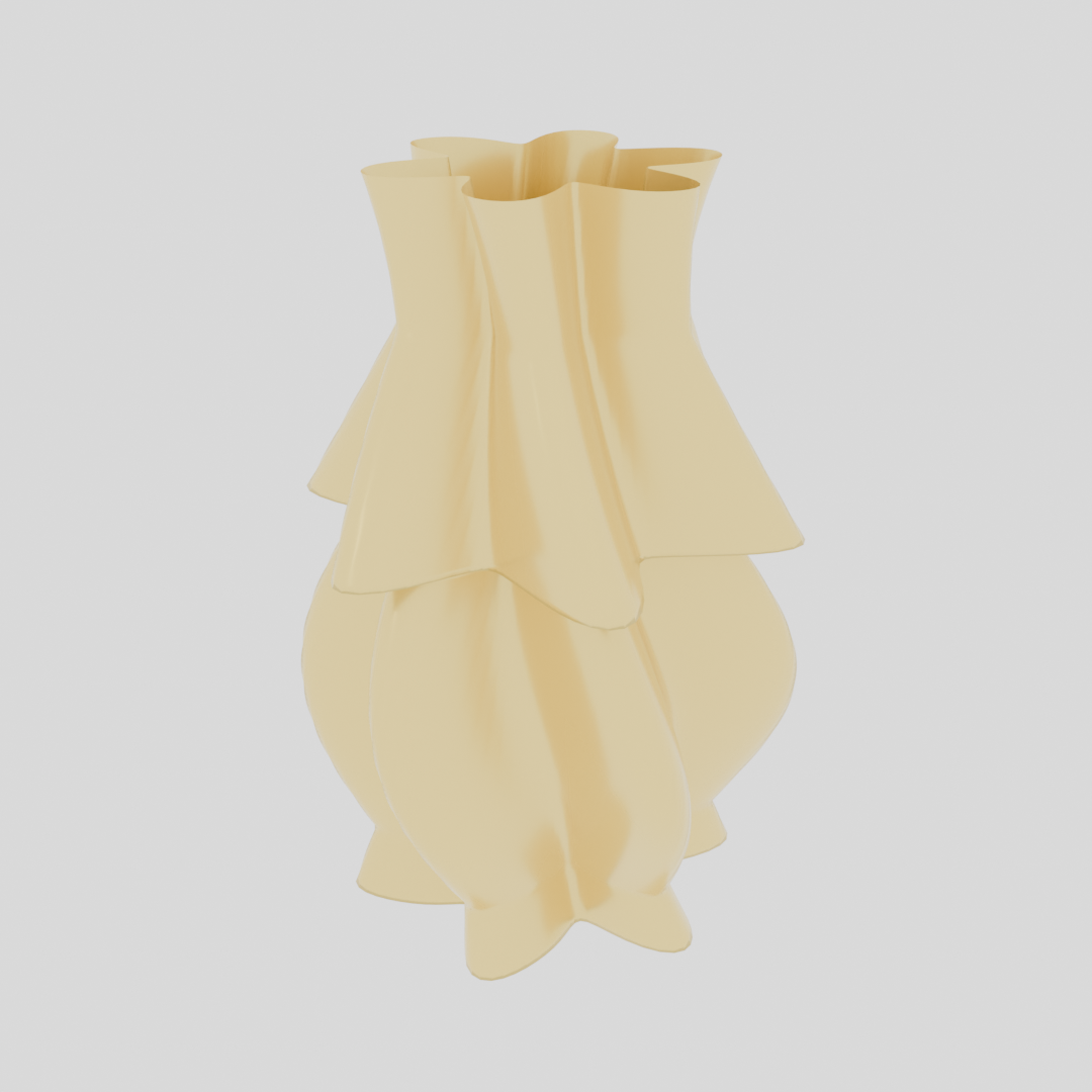 Twisted Flower Vase — Organic Petal Sculpture