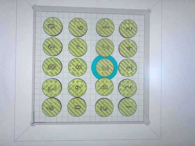 3D number memory
