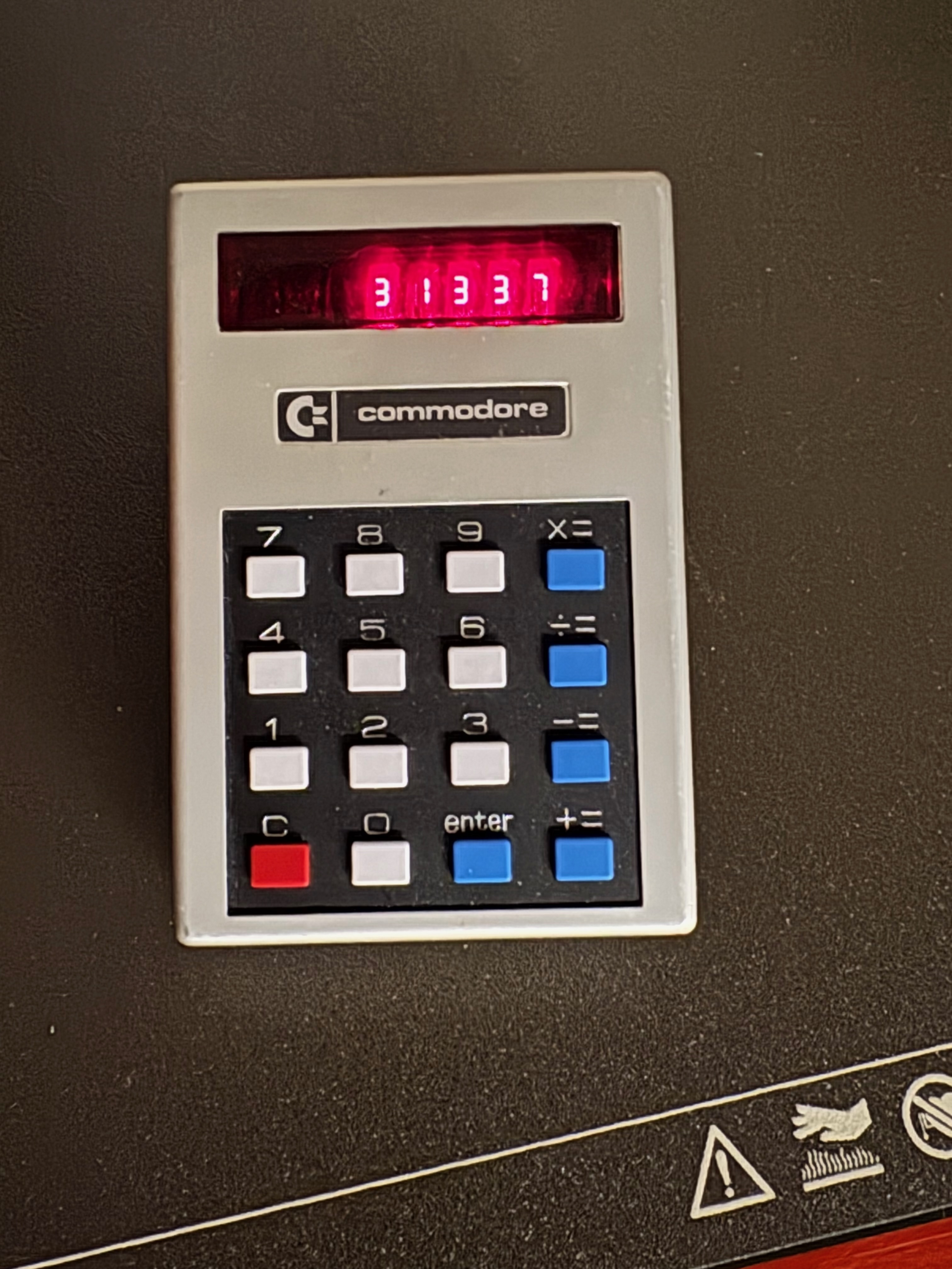 Commodore Minuteman 6X Calculator Battery Cover