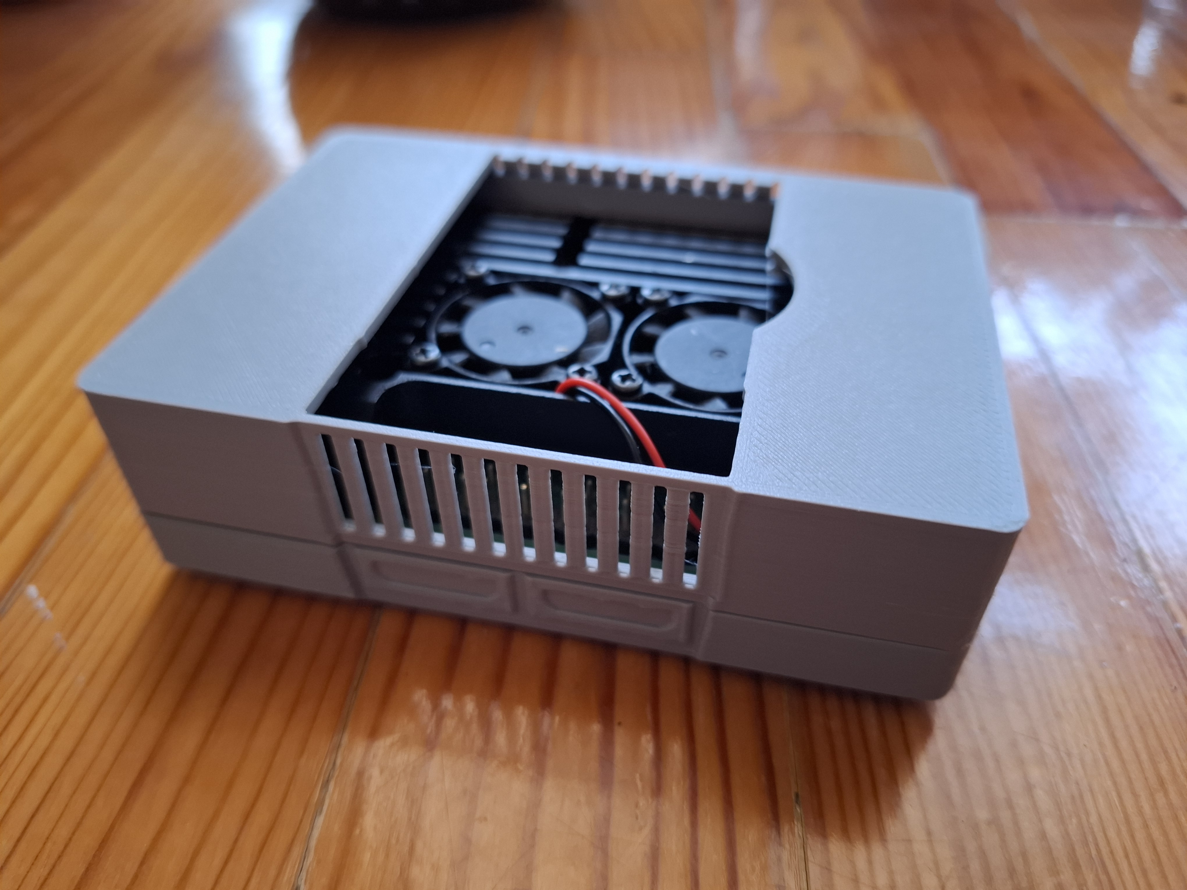 PS1 Playstation raspberry pi 4 case (for heat sink + dual fans) — miniatura 2