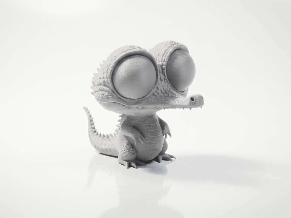 Cute Alligator Figurine Chibi 3D Printable