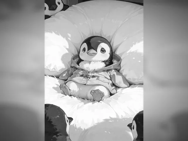 Sleeping Penguin Hueforge