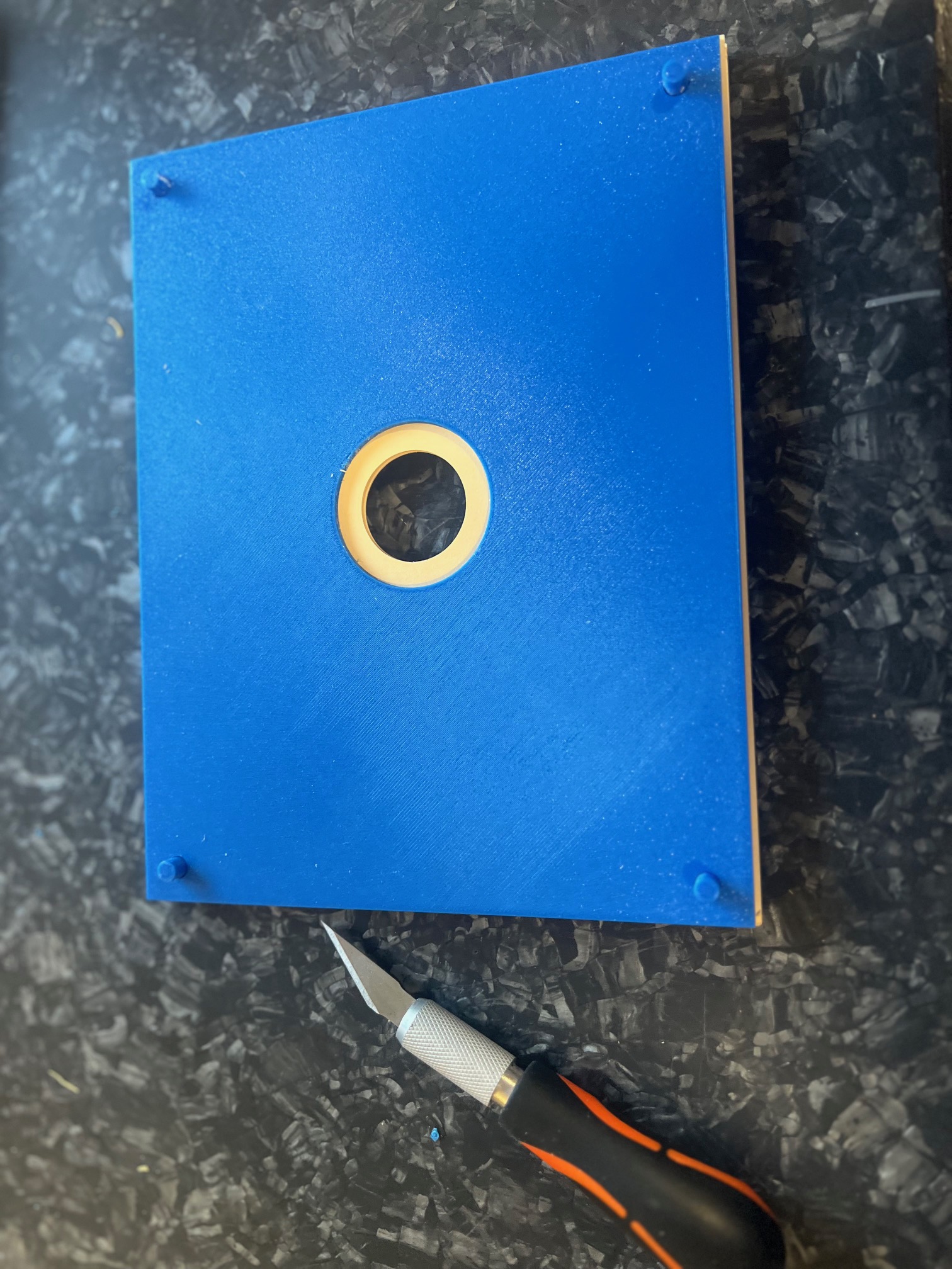 Cutting frame for Sius 10m Air pistol target at reduced distance 7.5m