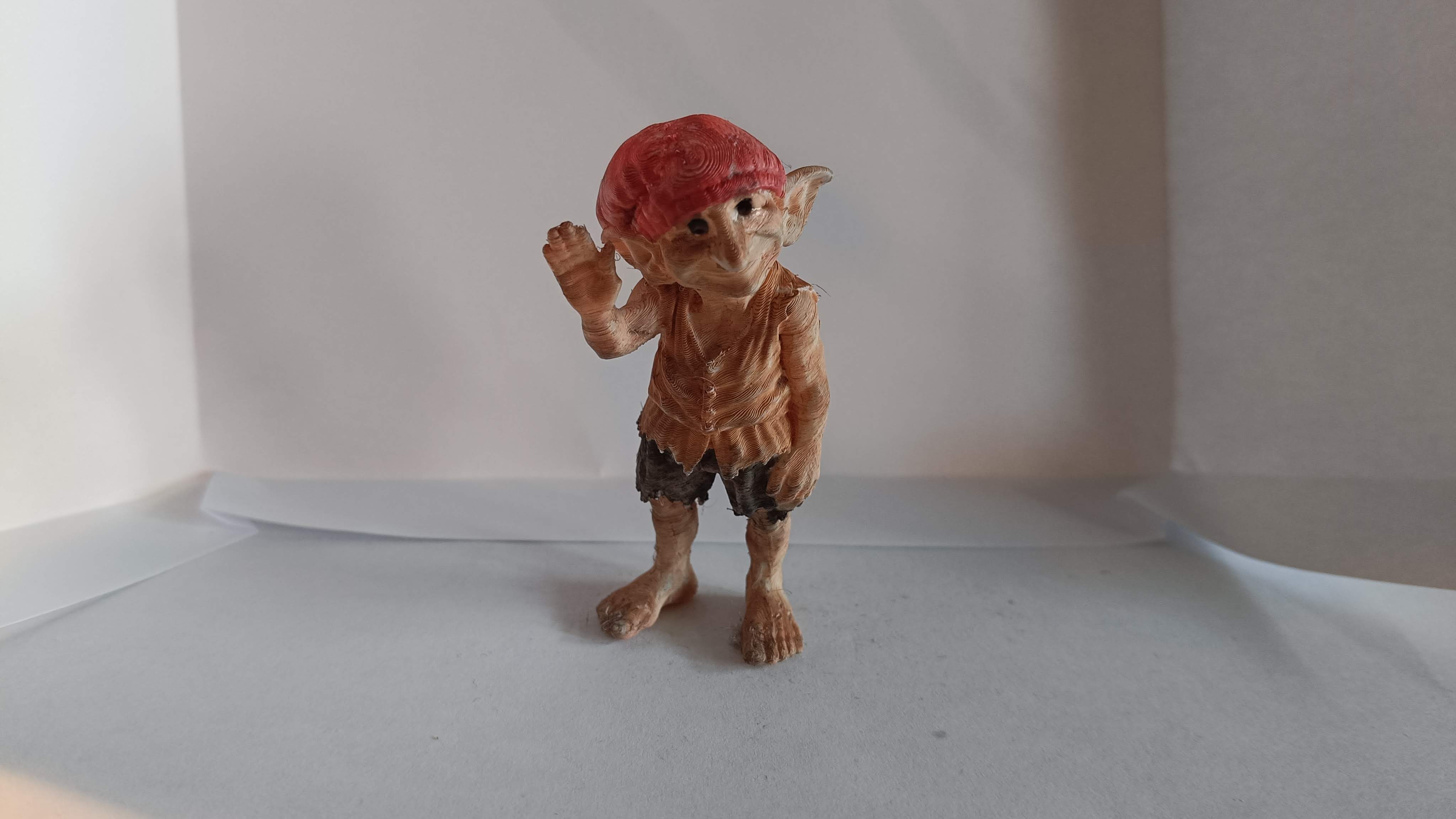 Goblin waving hello 3D model by Helpman