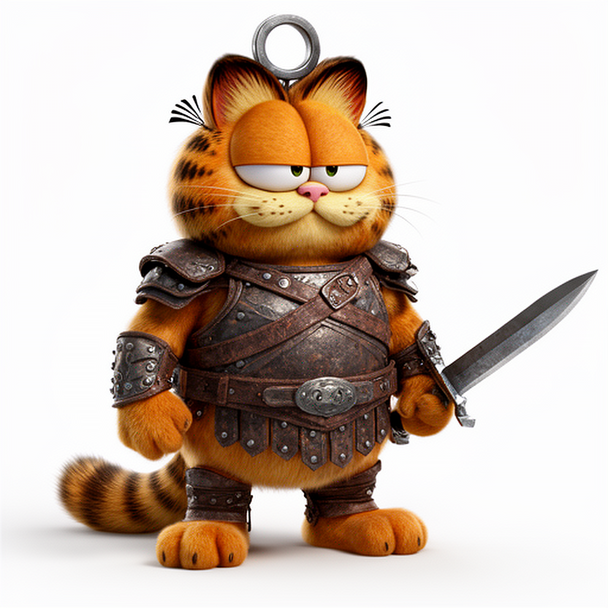 Garfield Conan Ring Figure