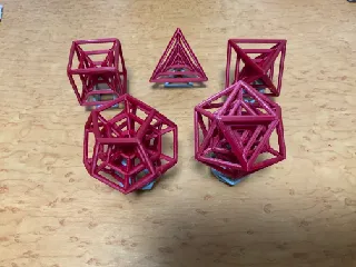 Growing Platonic Solid from Voronoi Seeds - Tetrahedron, Cube, Octahedron, Dodecahedron, Icosahedron