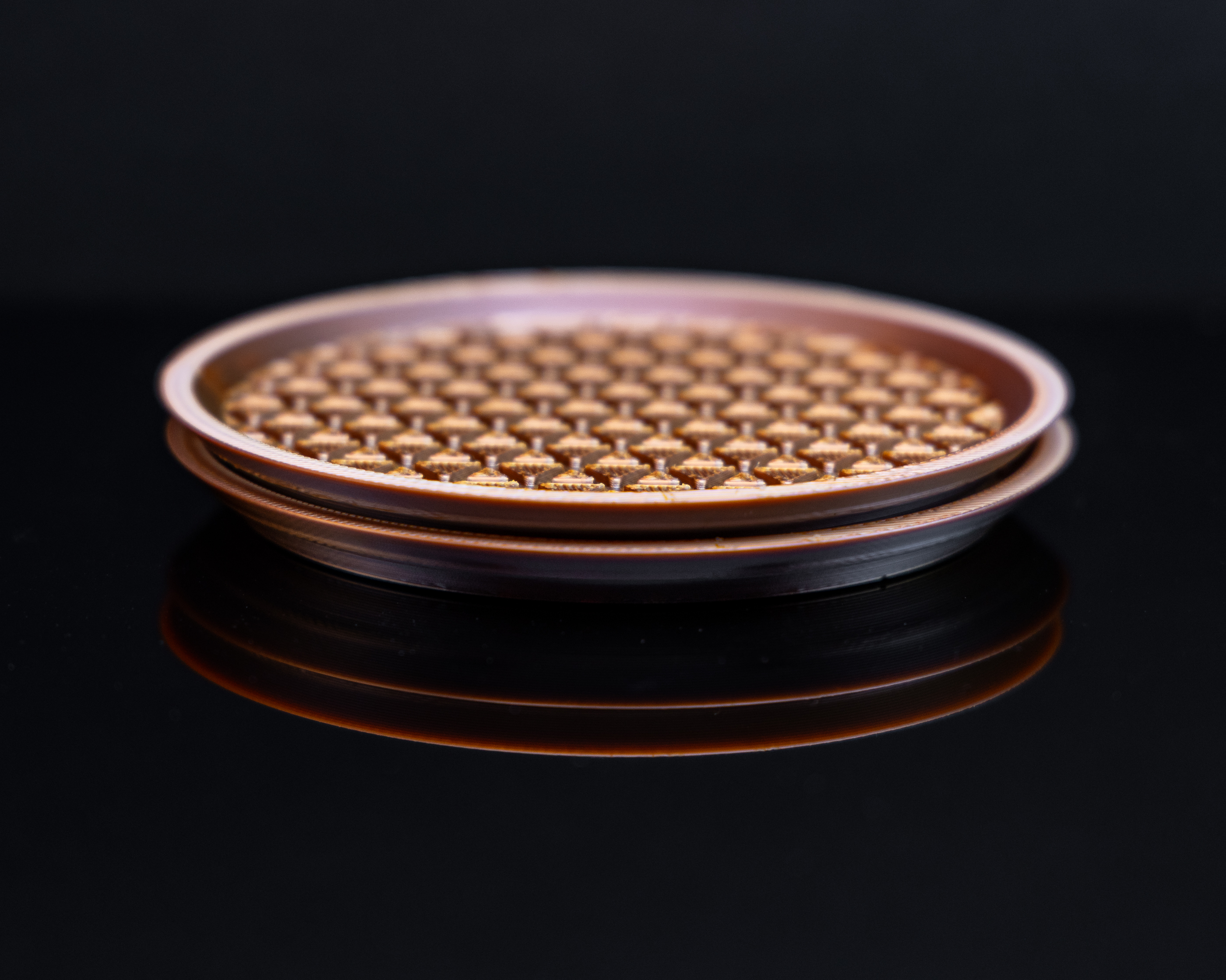 Nesting Geometric Coasters – Stackable Triangle Grip Design