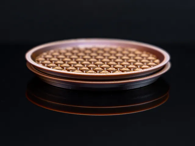 Nesting Geometric Coasters – Stackable Triangle Grip Design