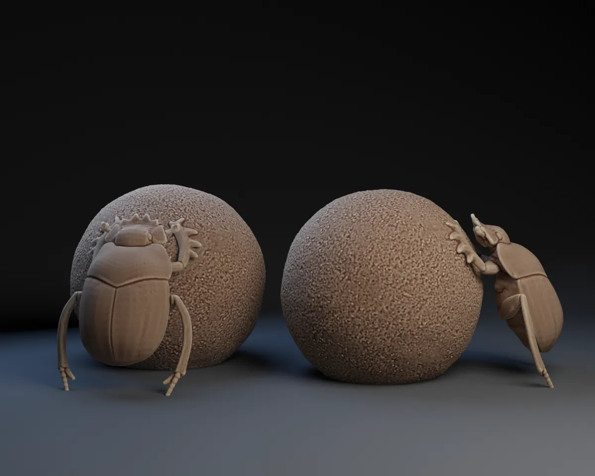 Dung Beetle von Peter Farell | Kostenloses STL-Modell herunterladen |  Printables.com