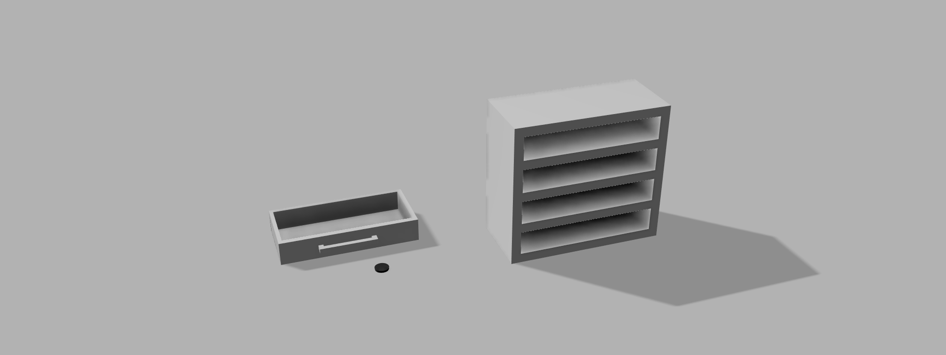 Desktop storage cabinet