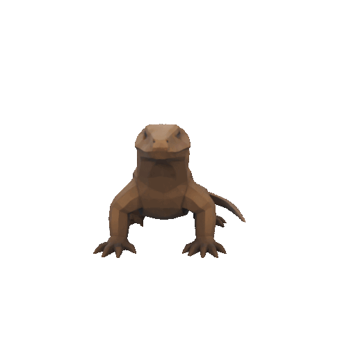Miniatura 2 do modelo 3D Low poly komodo dragon